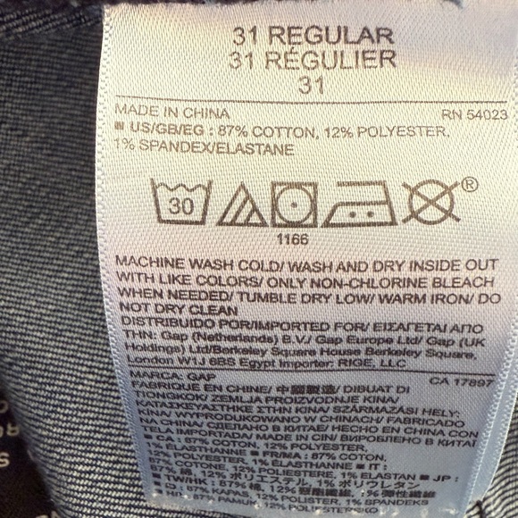 Gap Girlfriend Jean 31r - Picture 5 of 5